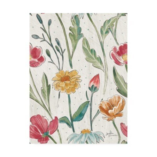 Janelle Penner 'Boho Field Pattern IA' Canvas Art, 14x19, Trademark Fine Art, Mfr#: WAP12171-C1419GG